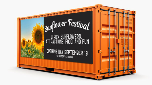 19' x 8' Banner - 15oz. with Welded Edges and Grommets
